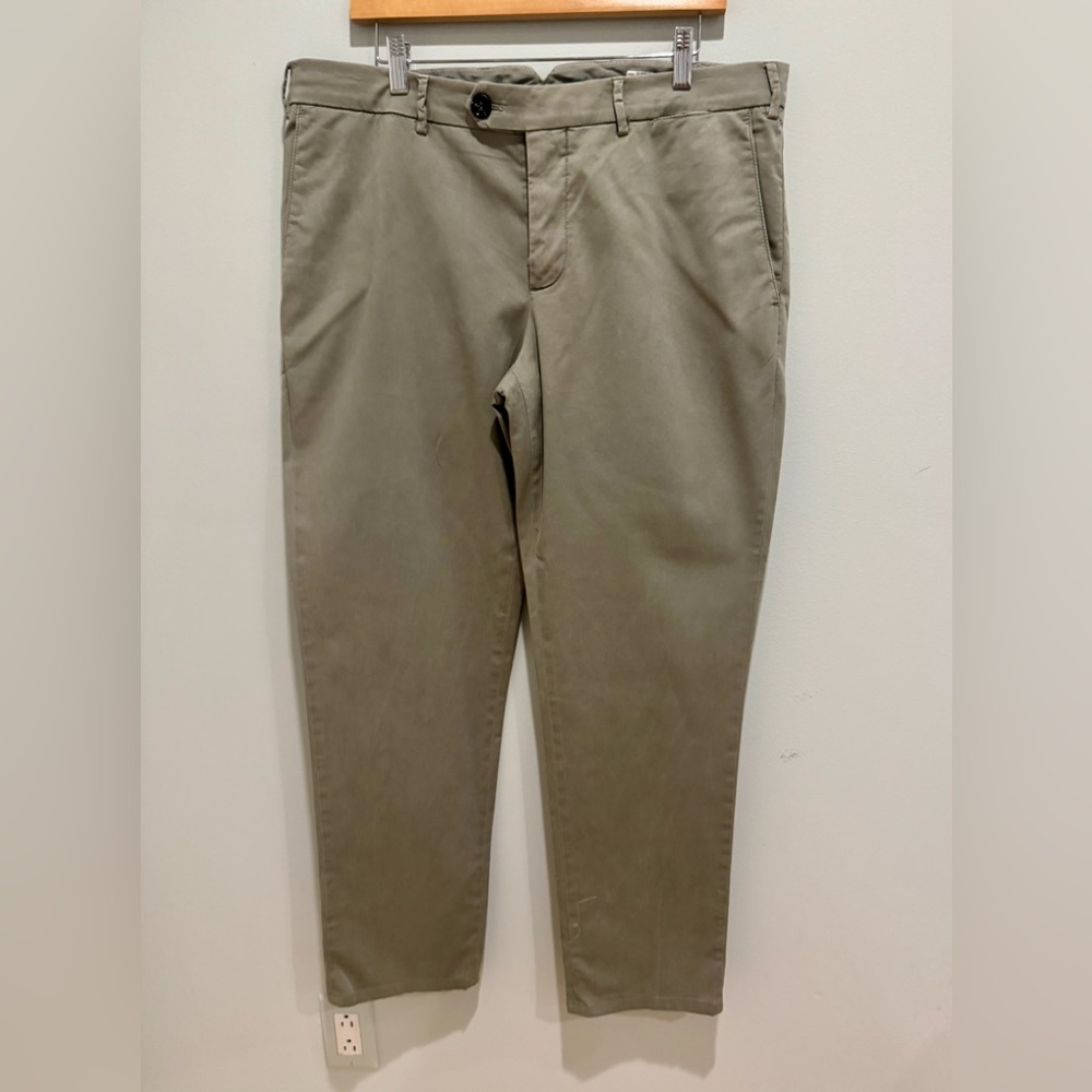 Brunello Cucinelli Green Chinos, Italian Fit, Size 52 (US 36)